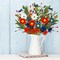 8-Bundle 4th of July Decorations – Red, White & Blue Artificial Silk Flowers for Patriotic Table Centerpieces, Vases, and Memorial Day Home Decor